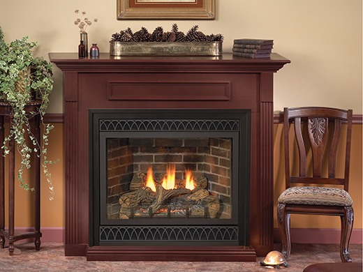 Empire Comfort Systems 36 Tahoe Clean-Face Direct-Vent Traditional Fireplace Premium - DVCP36BP70N Propane GAS