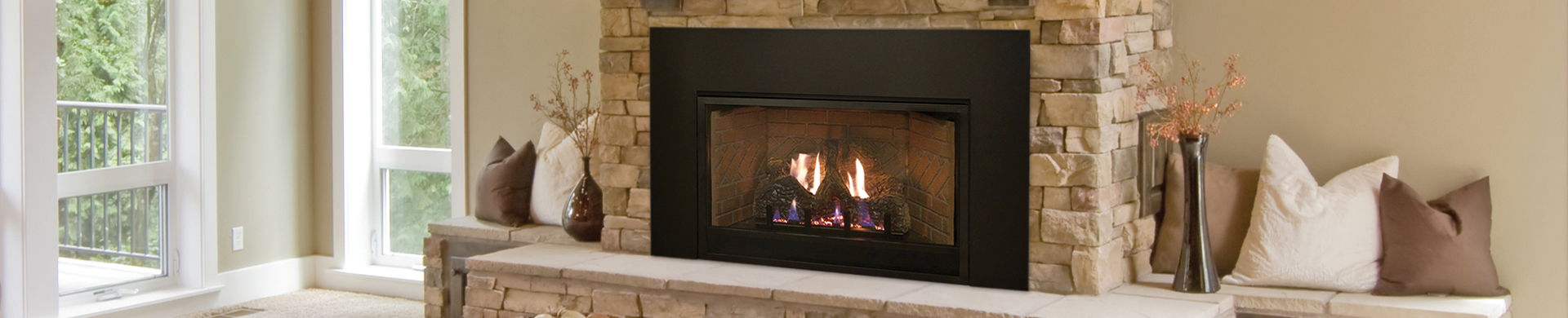 White Mountain Hearth FPP26E Liner Accessory for Vail VFD26 Vent-Free  Fireplace, Banded Brick